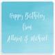 Blue Ombre Square Gift Stickers in a Jar Image 2 of 2